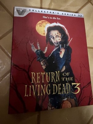 Return of the Living Dead 3 (Vestron Video) Blu-ray, 1993 With Slipcover