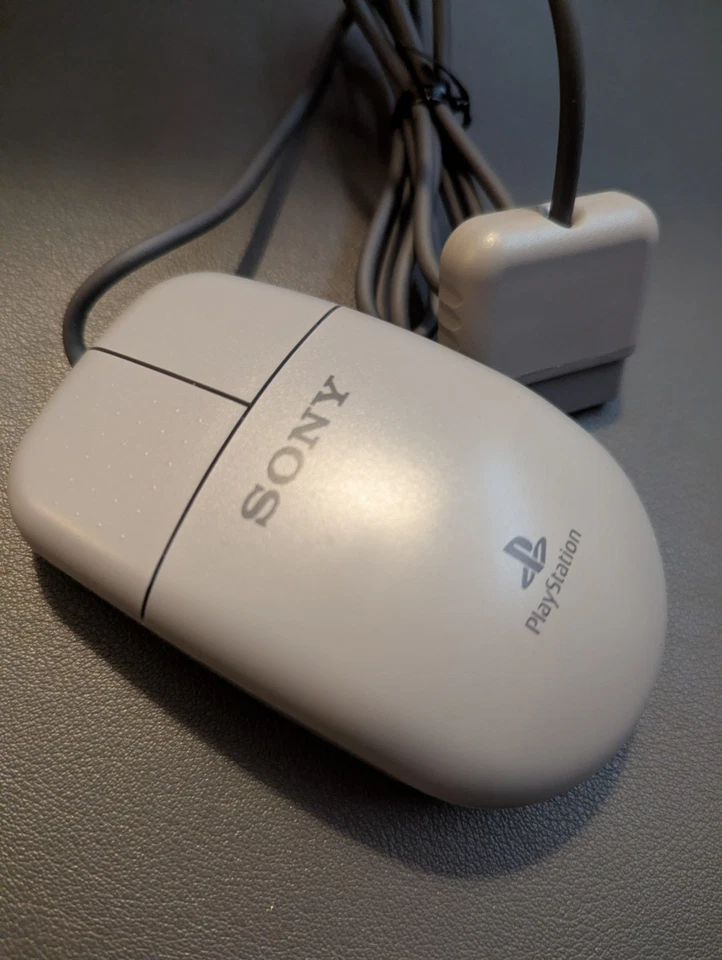 Sony PS1 PlayStation Mouse & Mouse Pad Set w/Box Tested Japan JP - Image 4 of 4