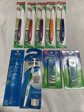 Gum Tuft Toothbrush - Extra Small Head Oral B Listerine Dentek 10 Pack Lot