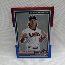 Panini 2023 USA Baseball Stars & Stripes Carson Montgomery #76 Collegiate Team