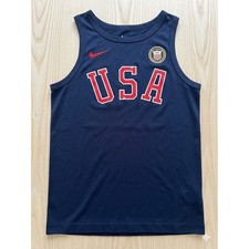 Nike Men's Team USA Olympic Tank Top Basketball Jersey Navy Blue Small
