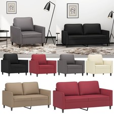 Kunstleder Sessel 2-Sitzer-Sofa 3-Sitzer-Sofa Einzelsofa Wohnzimmerstühle Sofa