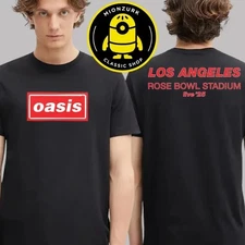 Oasis Live 2025 Tour Merch In Los Angeles At Rose Bowl Stadium On Sept 6 T-Shirt