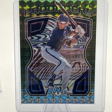 CHRISTIAN YELICH 2021 Panini Mosaic Producers #P5 GREEN MOSAIC PRIZM Brewers SP
