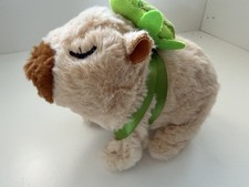 Electric L brown Capybara plush Turtle backpack walking wagging moving Battery