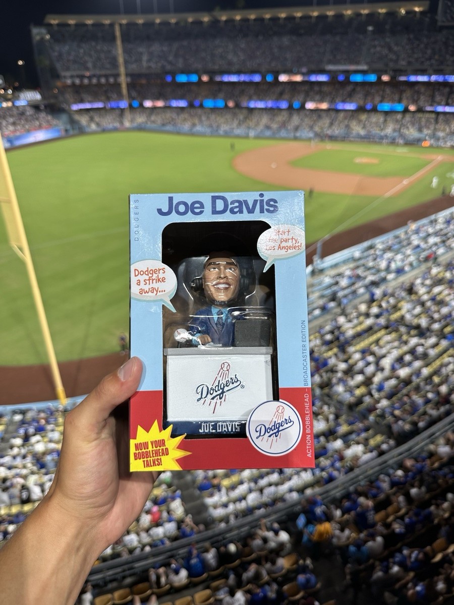Joe Davis LA Dodgers Talking Desk Bobblehead SGA 9/19/2025