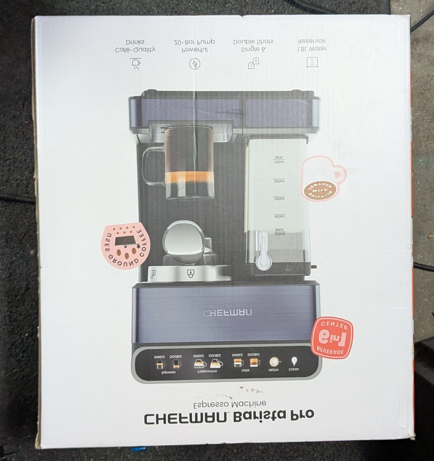 Chefman Espresso Machine w/ Milk Frother