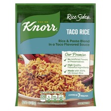 Knorr Fiesta Taco Rice Sides 5.4 oz, Quick Easy Ounce (Pack of 1), Green
