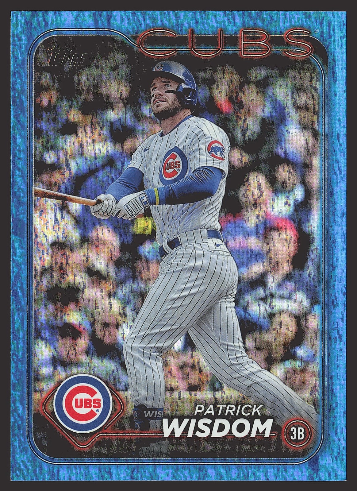 2024 Topps #328 Patrick Wisdom Blue Holofoil #/999 SN