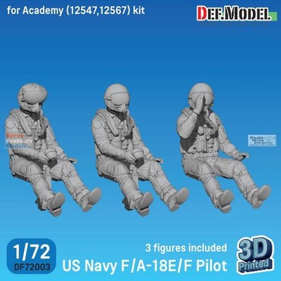 DEFDF72003 1:72 DEF Model Figure Set - US Navy F-18E & F-18F Super Hornet Pilot