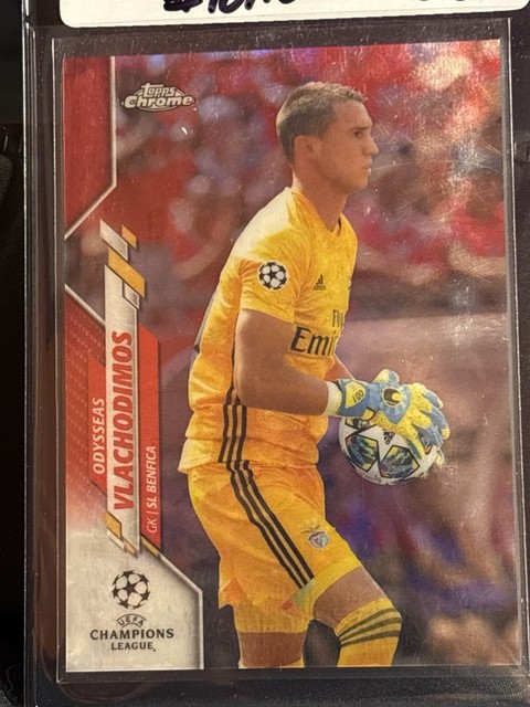 ODYSSEAS VLACHODIMOS 10/10 🔥 Topps Chrome UEFA - SL Benfica Low Serial