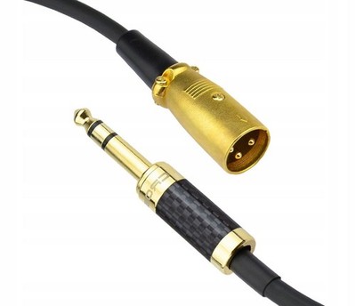 6.3mm Stereo Jack XLR Male Cable 20m - Pro Audio, Music, Studio