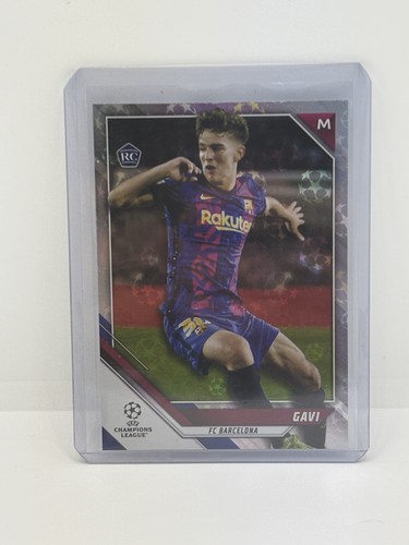 Gavi [Starball] #50 2021 Topps UEFA Champions League card