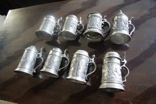 Sammlung sch&ouml;n verzierte  Zinnkr&uuml;ge ua. Frieling 95% ,SKS etc. *5 Tage *
