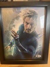 Aaron Taylor-Johnson podpisane zdjęcie 8x10 Quicksilver MCU - Beckett BAS COA S15631