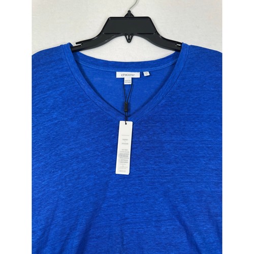 NWT Chico's Womens Top 3 XL 100% Linen Blue Beach Coastal - Picture 3 of 7