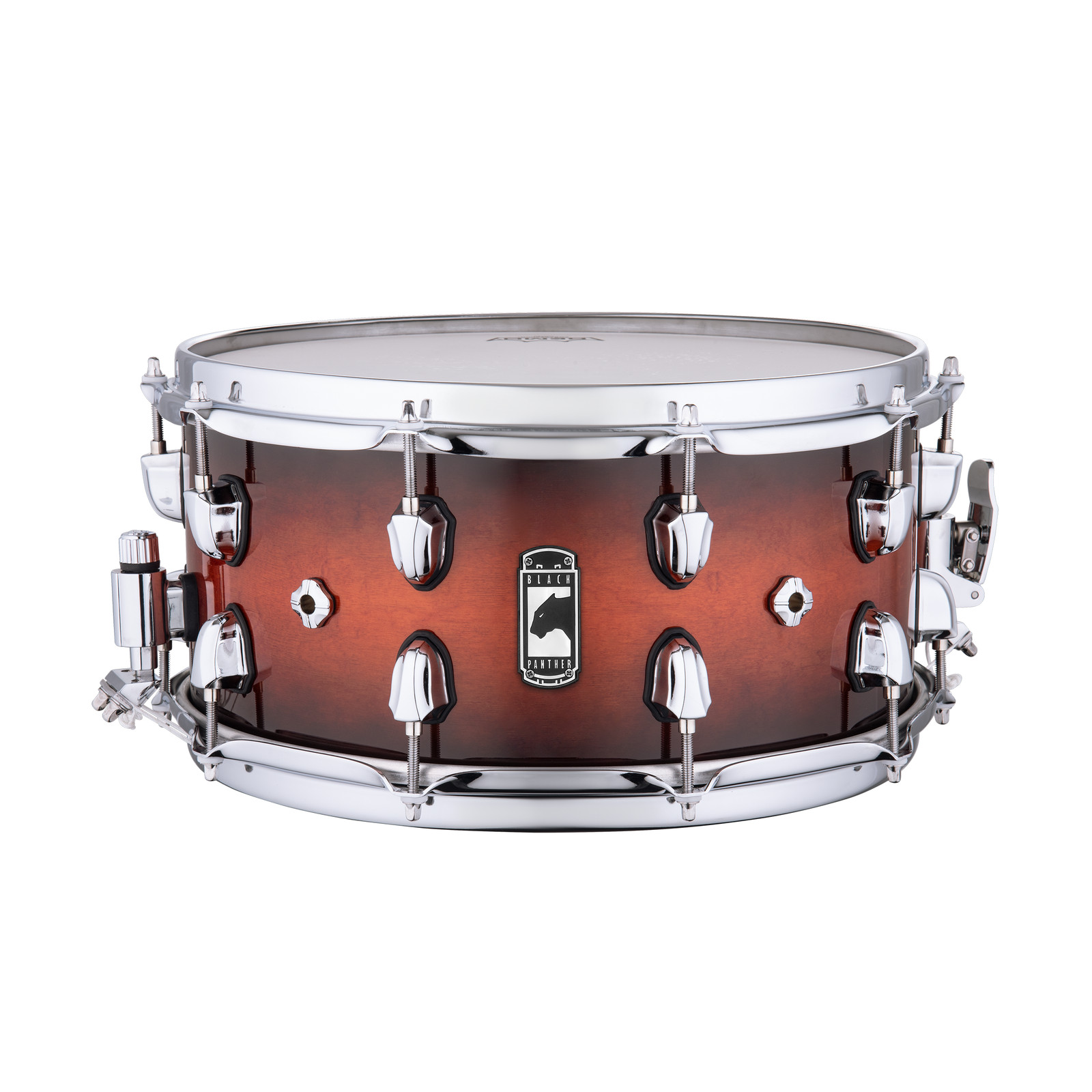 Mapex Black Panther Solidus 14"x7" Maple Snare Drum - Red Black Burst