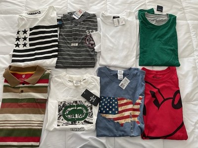 NWT Men s Designer Clothes Shirt Lot Hawk Ecko Forever 21 Roca 3XL 2XL XL Large