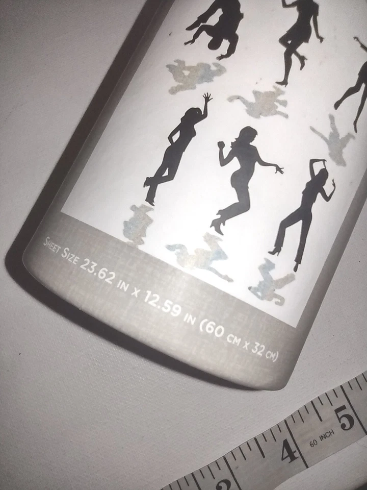 Wall Accents Adhesive Art Foil Designer 2010 People Dancing with Shadows Small - Image 2 of 4