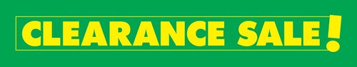 Clearance Sale Banner - Clearance Sale Sign - Clearance Sale Flag - Picture 9 of 13
