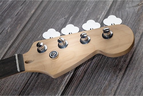 Jazz Bass Guitar Tuning Pegs Tuners Machine Head 4R Open Gear Chrome P bass Peg - Picture 6 of 7