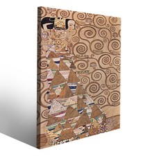 Stampa su tela Gustav Klimt Arazzo l'attesa affresco riproduzione quadro famoso