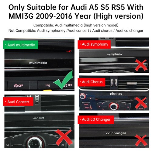 For Audi A5 B8 S5 MMI3G 8.9' Linux Android Auto GPS Radio Carplay Screen Stereo - Picture 3 of 13