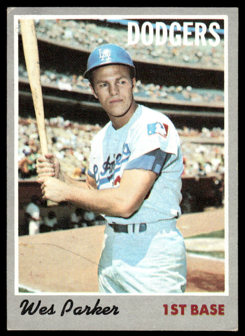 1970 Topps #5 Wes Parker BASEBALL Los Angeles Dodgers