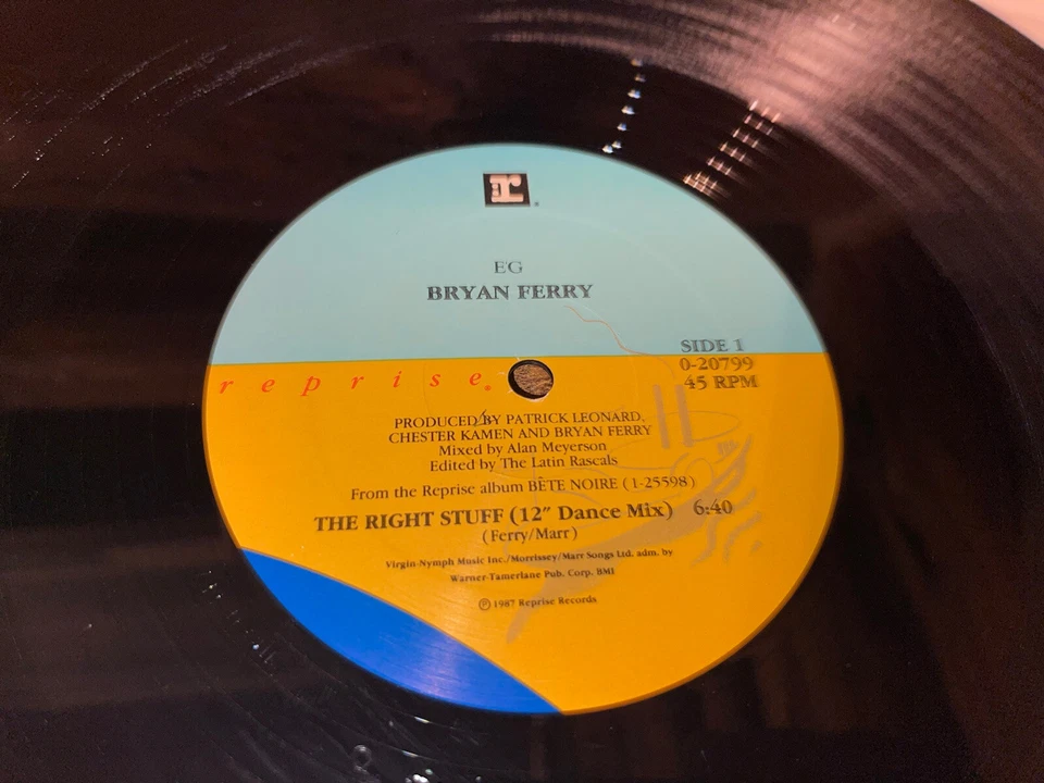 Bryan Ferry - The Right Stuff - Vinyl Record - 0-20799 Foto 4 de 4