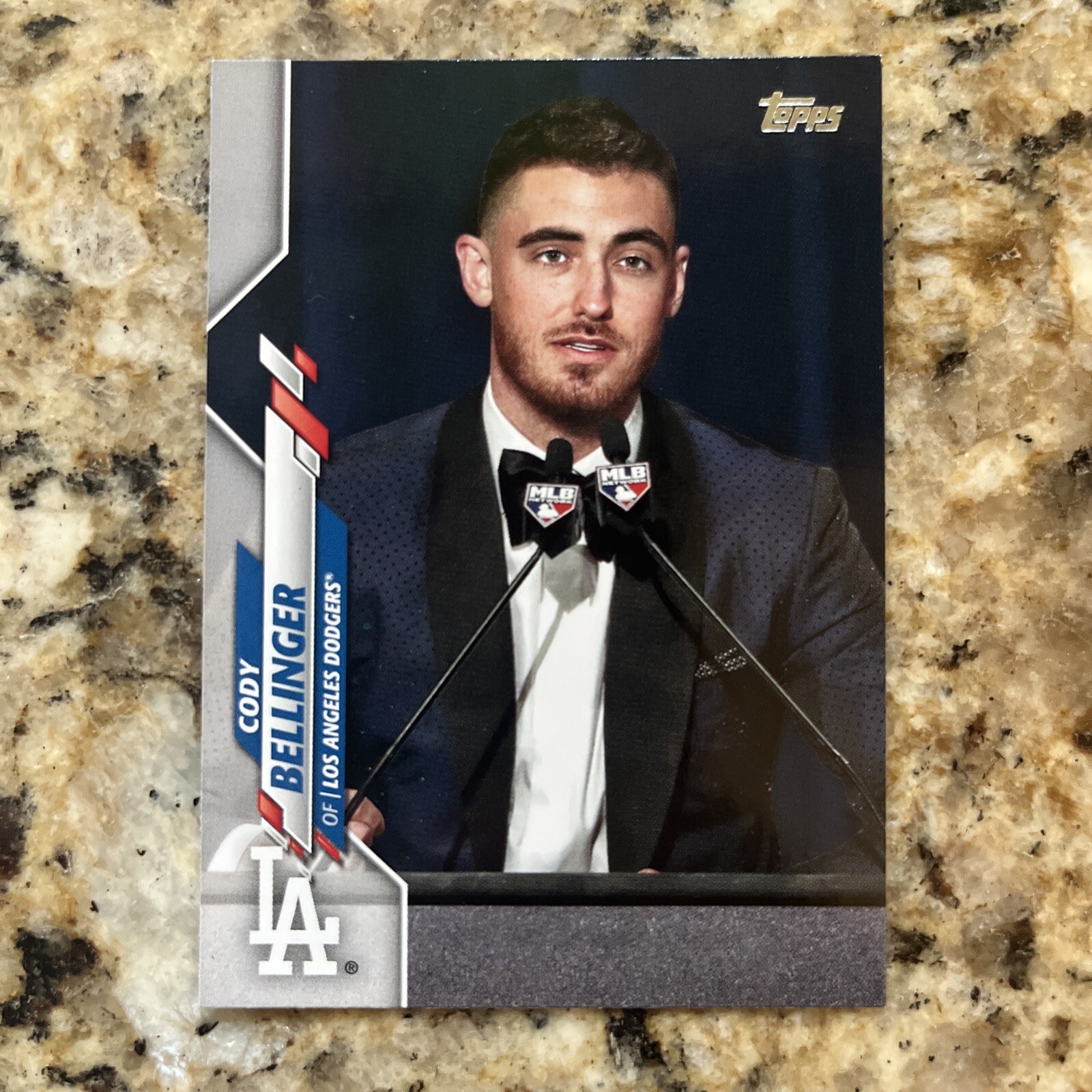 2020 Topps Update SP Photo Variation Cody Bellinger (Award Speech) #U-80
