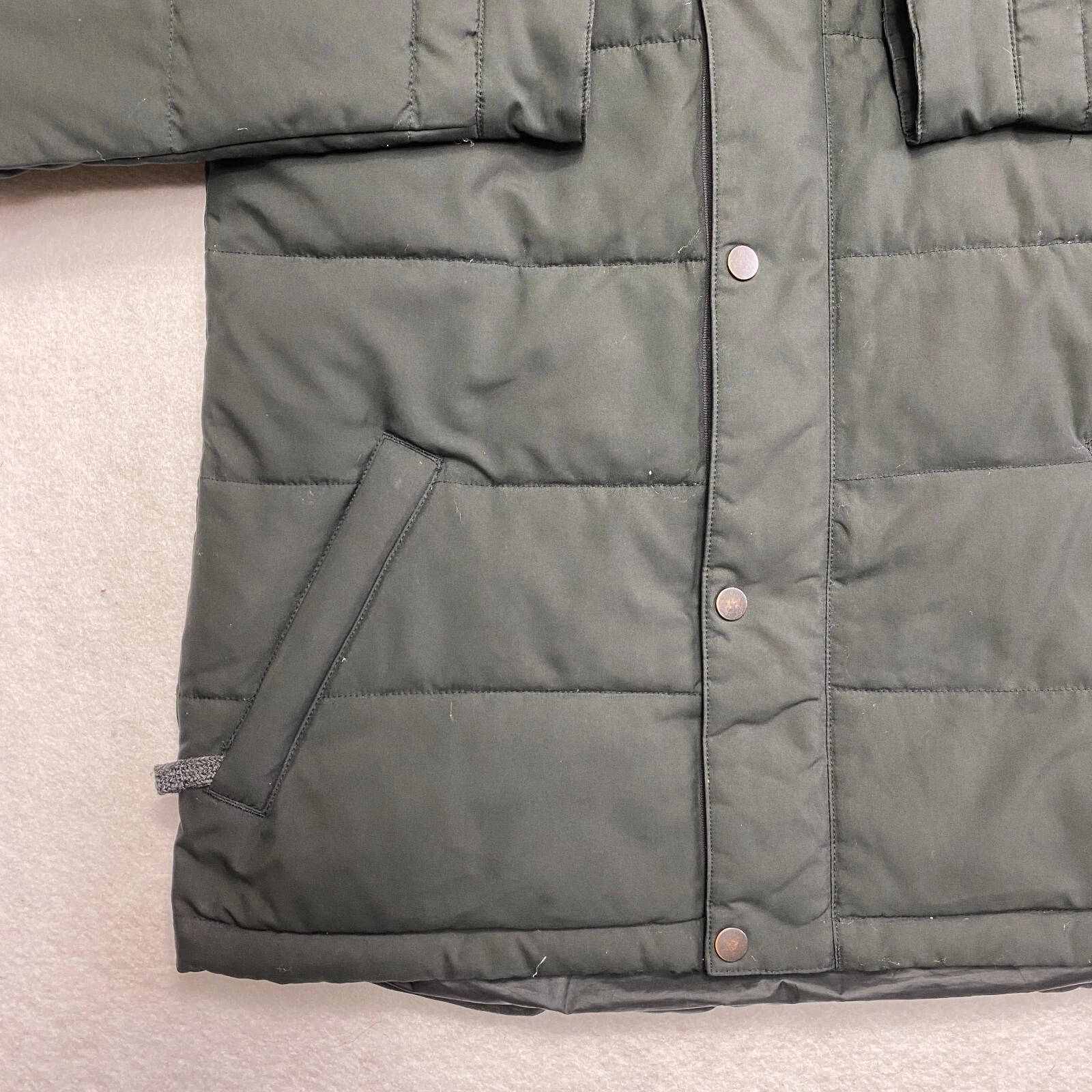burton puffer ski down faux fur hoodie coat jacket