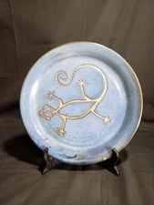 Art Pottery Gecko Plate by Moki