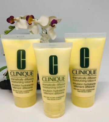 3x Clinique Dramatically Different Moisturizing Lotion+ = 4.4 oz Total - New