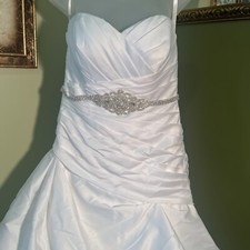 David’s Bridal Strapless Puffy Wedding Dress