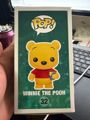 Disney Funko Pop 32 Winnie The Pooh 2012 SDCC Flocked 1/480 RARE w