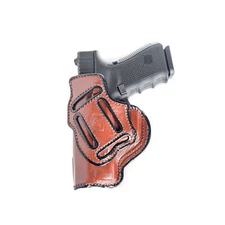 MULTI-CARRY HOLSTER FOR KAHR CM9, CW9, TP9. 4 IN 1IWB & OWB LEATHER HOLSTER.