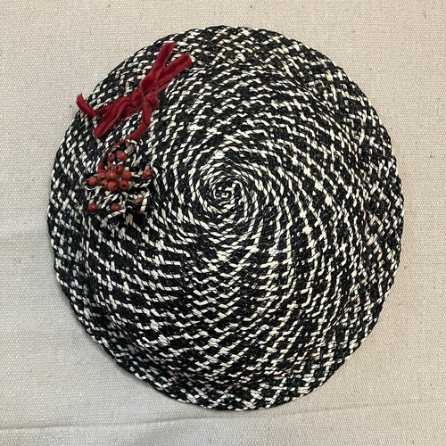 Vintage 40s 50s Valerie Modes Hat Rockabilly Carshow Costume Department Flower - Picture 5 of 10