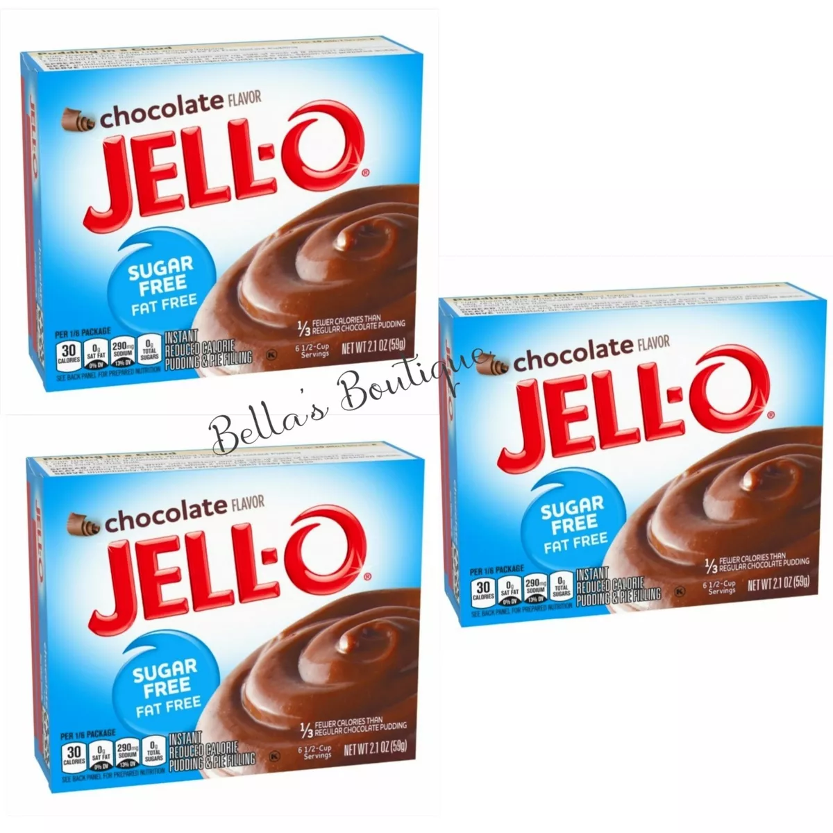 Jell O Sugar Free Chocolate Vanilla Swirls Pudding 4 Pack jello-chocolate-instant-pudding-pie-filling-mix-sugar-free-10-boxes