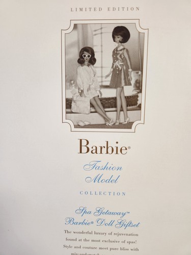 Barbie Silkstone Spa Getaway Giftset Barbie Doll B1319 Blonde 2003 Mattel New - Picture 6 of 8