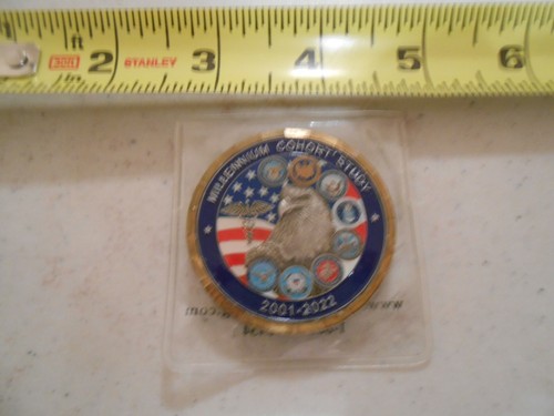 RARE NEW MILLENNIUM COHORT STUDY VETERANS HEALTH CHALLENGE COIN MILITARY - Picture 5 of 5