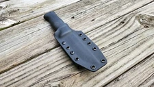Terävä Jääkäripuukko 110 sheath, pancake style, w/ Narrow Dots style clip (BK)