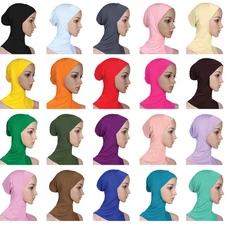 Muslim Women Turban Ninja Bonnet Underscarf Hijab Cap Scarf Hats Head Cover Arab