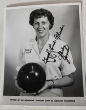 Shirley Garms Professional Bowler Hand Signed Autographed Photo Brunswick Photo