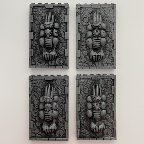Mega Bloks Dragon Krystal Wars Gray Plates & Wall Replacement Parts - Picture 2 of 5