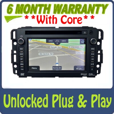 UNLOCKED Chevy GMC Navigation XM Radio Bluetooth USB DVD AUX Stereo