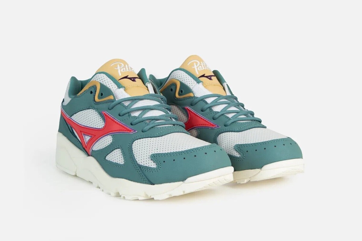 Patta × Mizuno Sky Medal TR Red Green D1GD211902 Men's Size