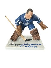Mcfarlane Nhl Johnny Bower Toronto Maple Leafs Autographed Signed figure JSA COA