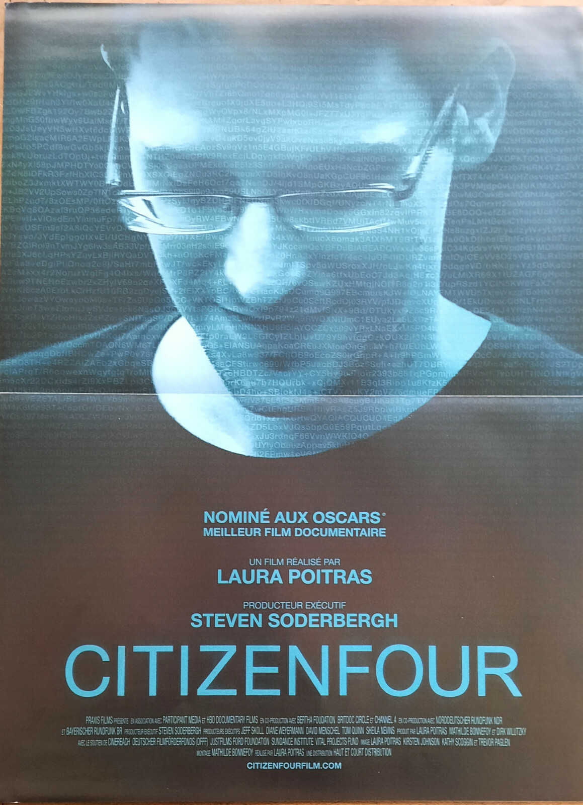Locandina originale film Citizenfour (2014) - Regia di Laura Poitras