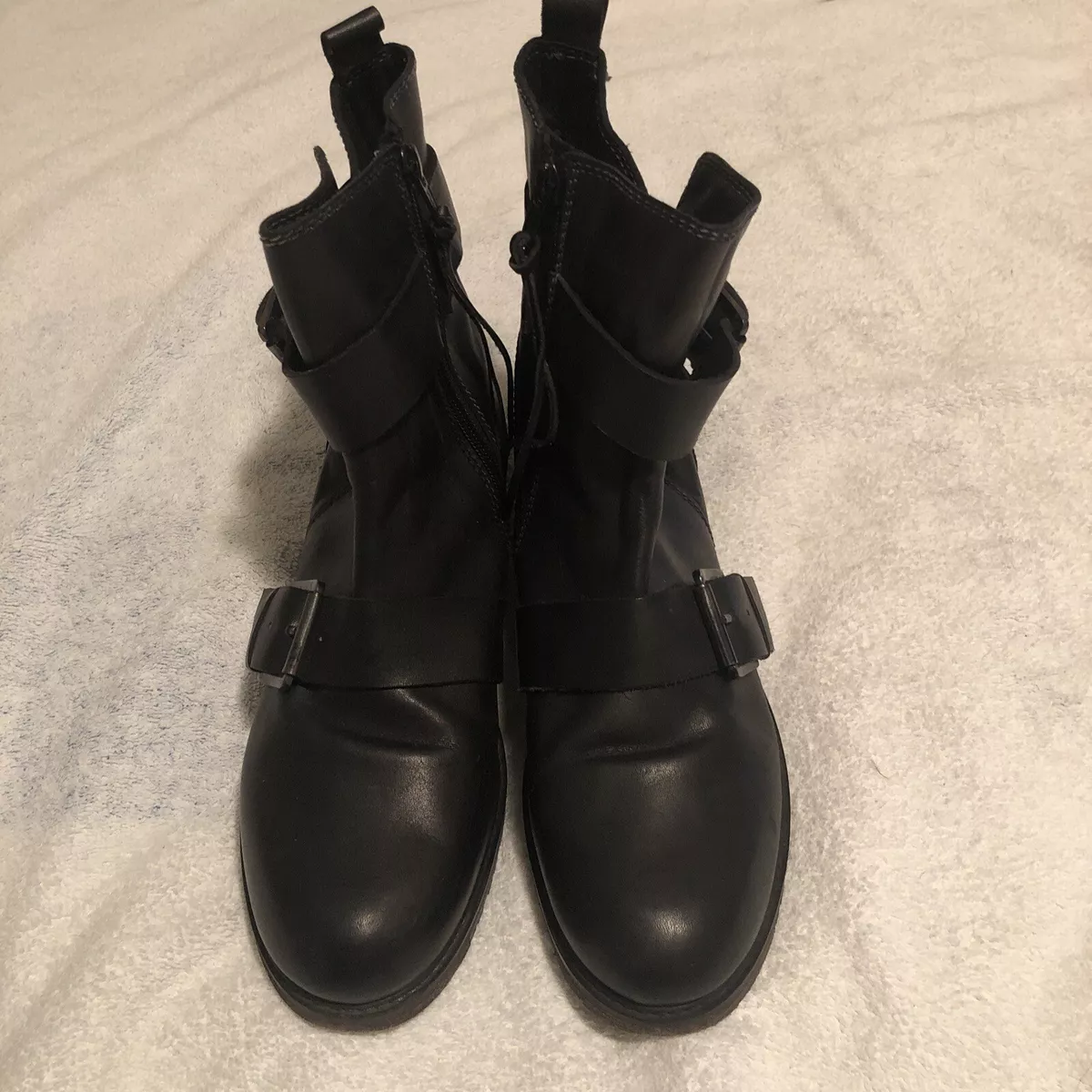 Buckle front boots sale