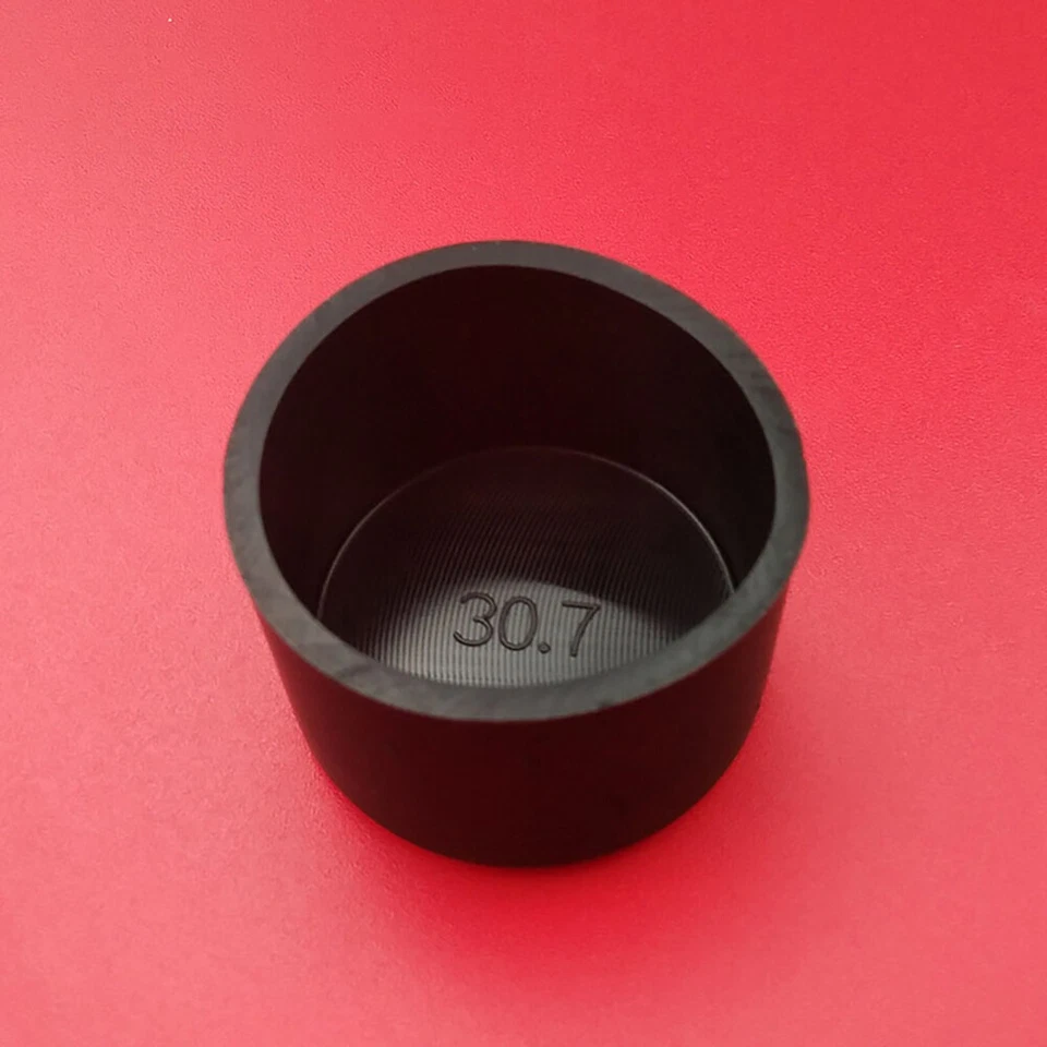 3-78mm Schwarz Gummi Rohr Endkappen Stuhlbeinkappen Stuhl Tisch Füße Rohrkappen - Bild 2 von 4